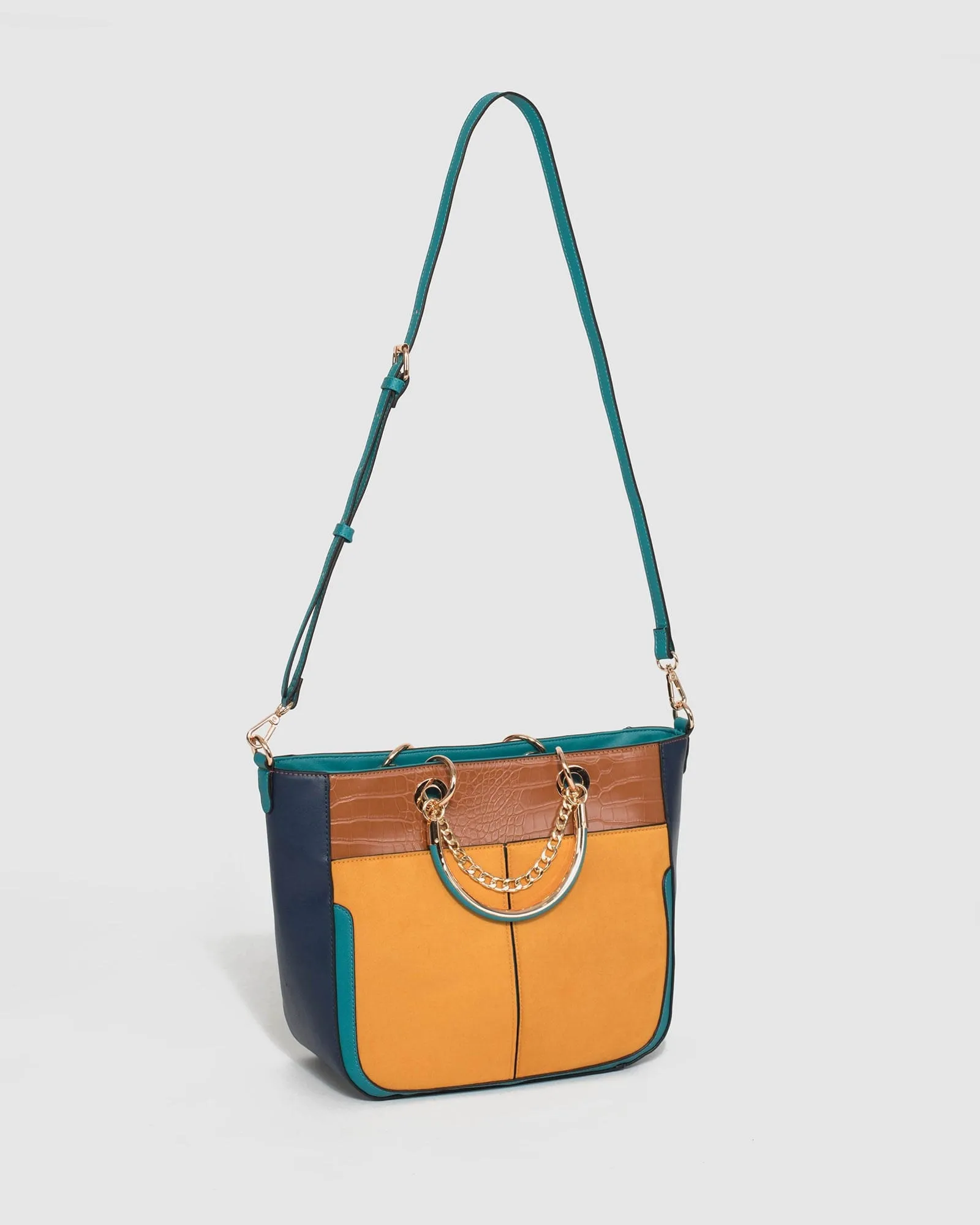 Multi Colour Claire Chain Tote Bag