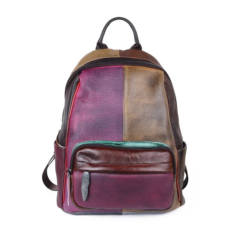 New Vintage Rubbing Leather Backpack for Women C305