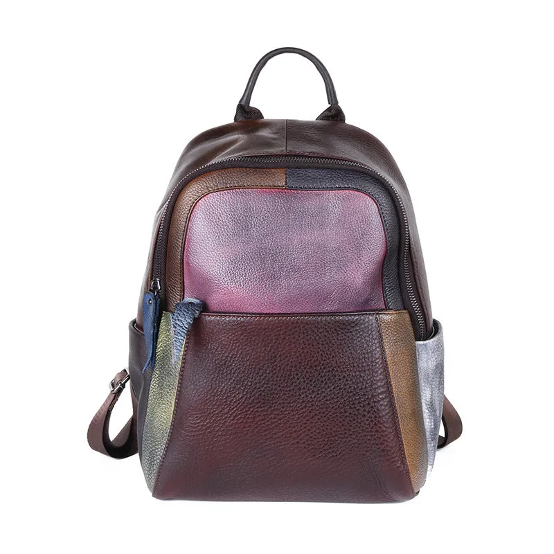 New Vintage Rubbing Leather Backpack for Women C305