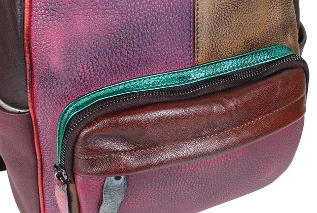 New Vintage Rubbing Leather Backpack for Women C305
