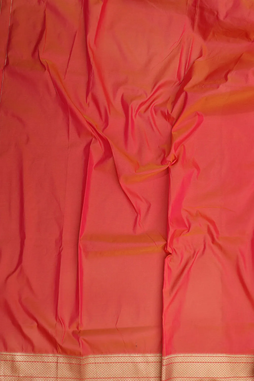 Orange Paithani Silk Peacock Design Saree - Stunning Elegance