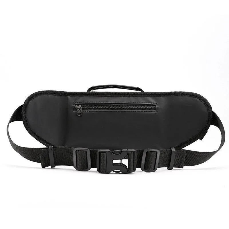 Outdoor Anti-Theft Waist Bag Men  Reflective Run Fanny Pack Waterproof Cell Phone Bag Travel Belt Bag