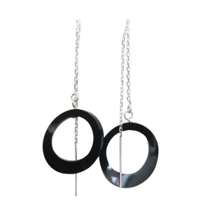 Ovals on Chain Earrings