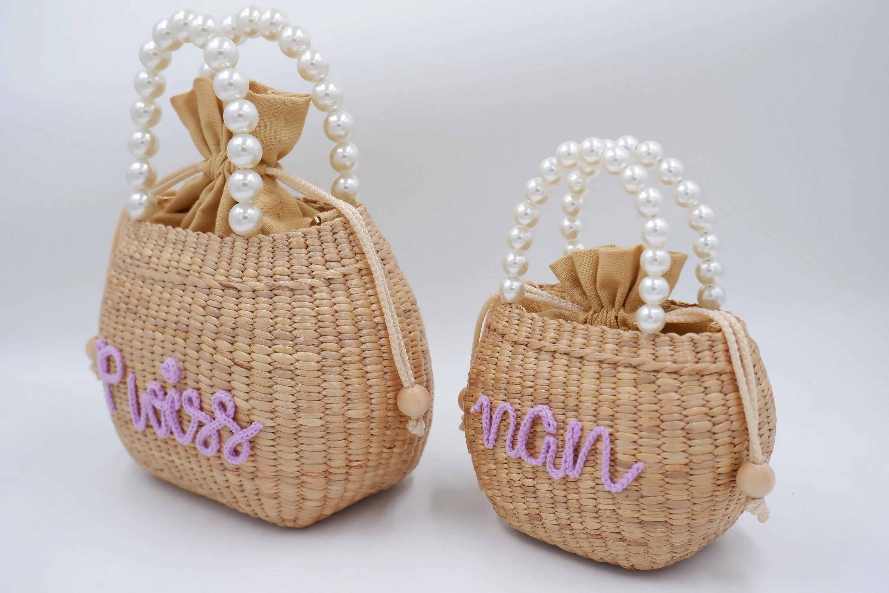 Personalised Mommy and Me Bags Pearl handbag