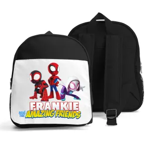 Personalised Spidey and his Amazing Friends Backpack I  Boys' Custom Backpack