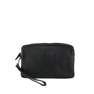 Picard Jet 2028 Men's Zipper Leather Clutch Bag (Black)