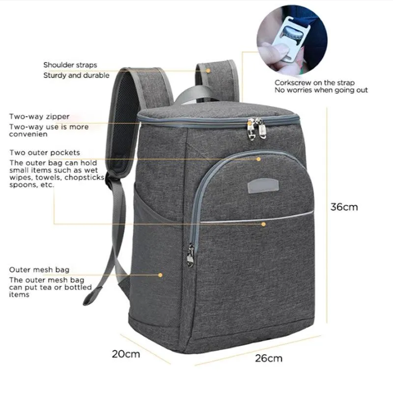 Picnic Cooler Backpack ZR1 Blue