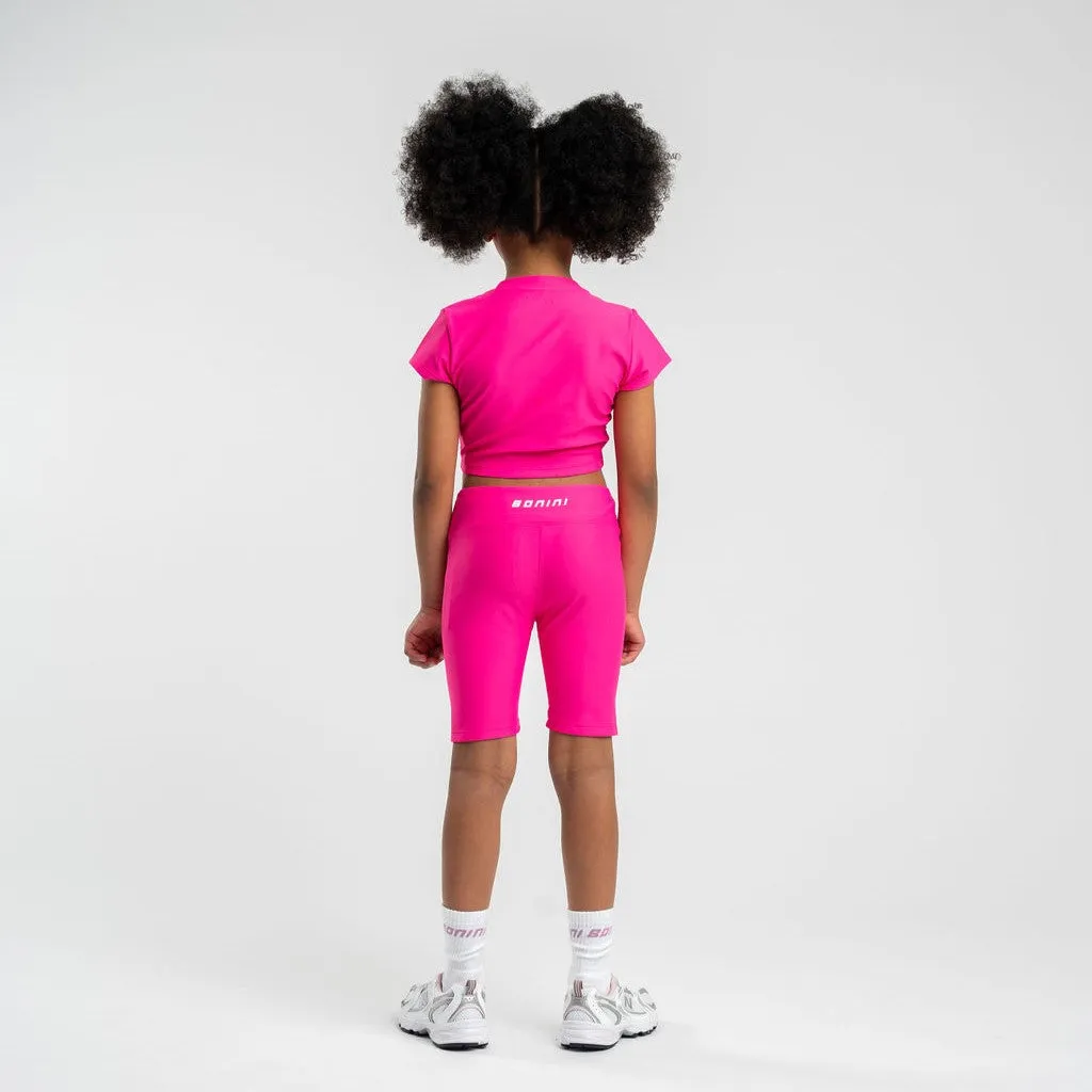 Pink Girls Bonini Cycling Shorts BNC006