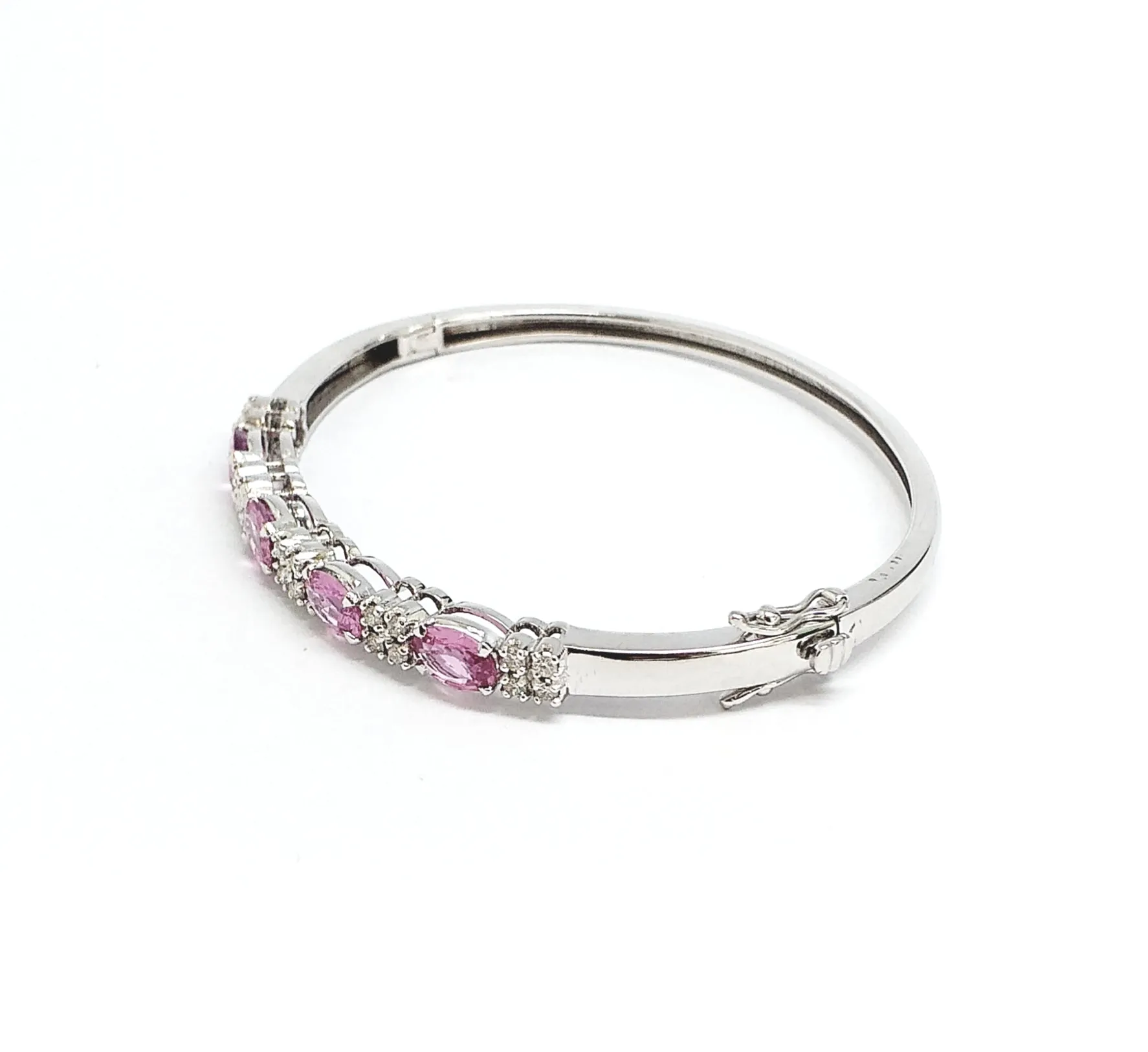 PINK SAPPHIRE & DIAMOND BANGLE
