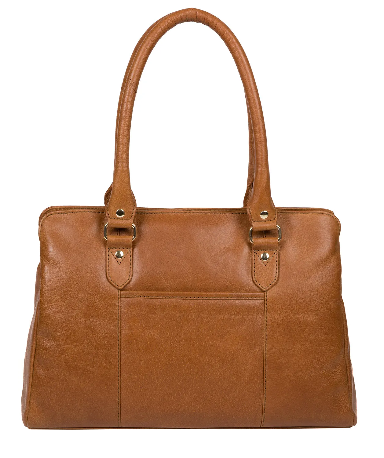 'Poppy' Saddle Tan Leather Handbag