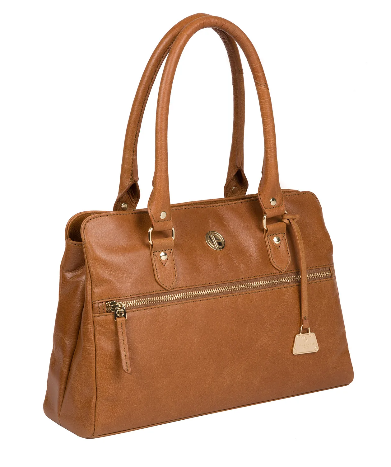 'Poppy' Saddle Tan Leather Handbag