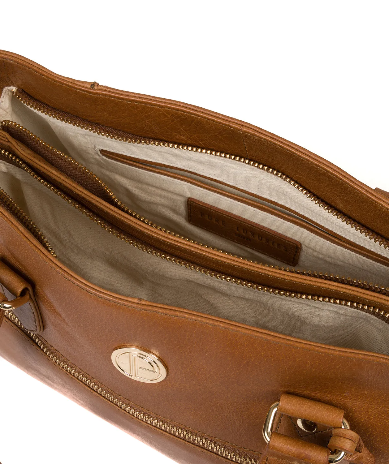 'Poppy' Saddle Tan Leather Handbag