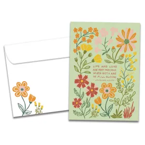 Precious Blooms Single Card
