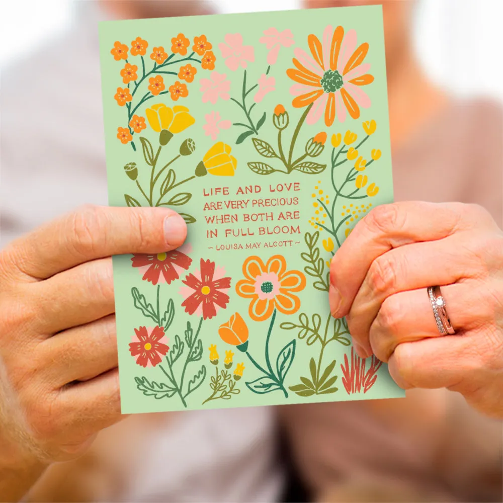 Precious Blooms Single Card