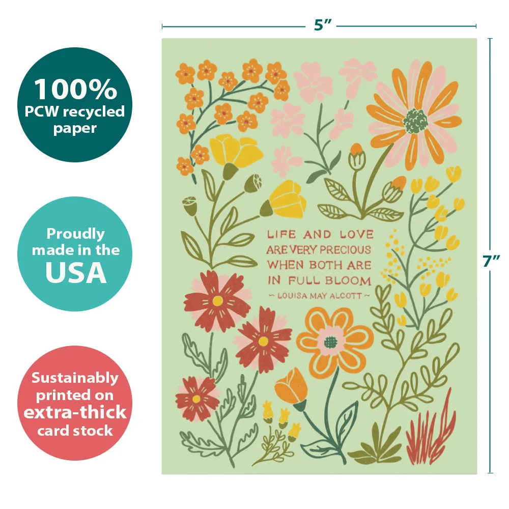 Precious Blooms Single Card