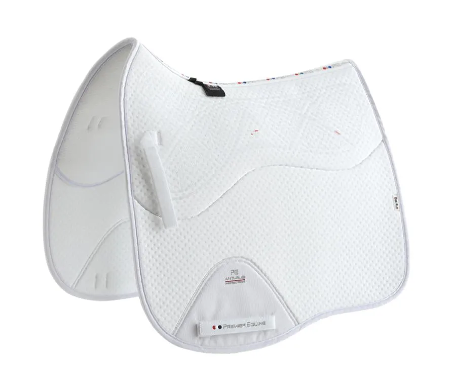 Premier Equine Close Contact Airtechnology Anti Slip Dressage Square saddle pad