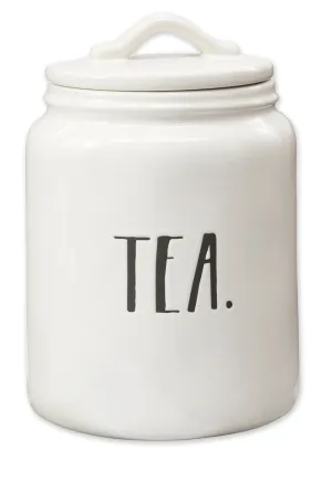 Rae Dunn Stem Print Tea Canister