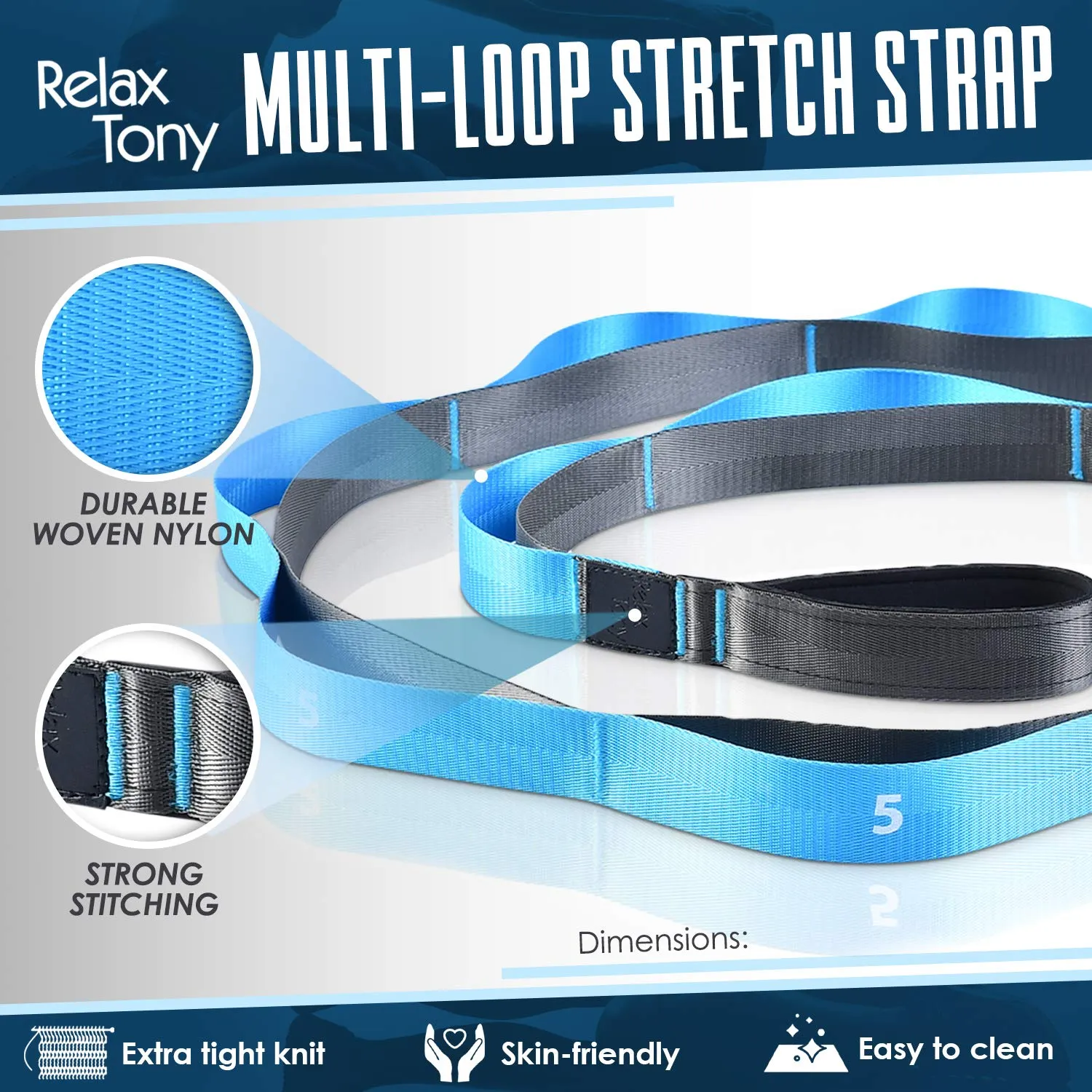 Relax Tony Yoga Stretching Strap