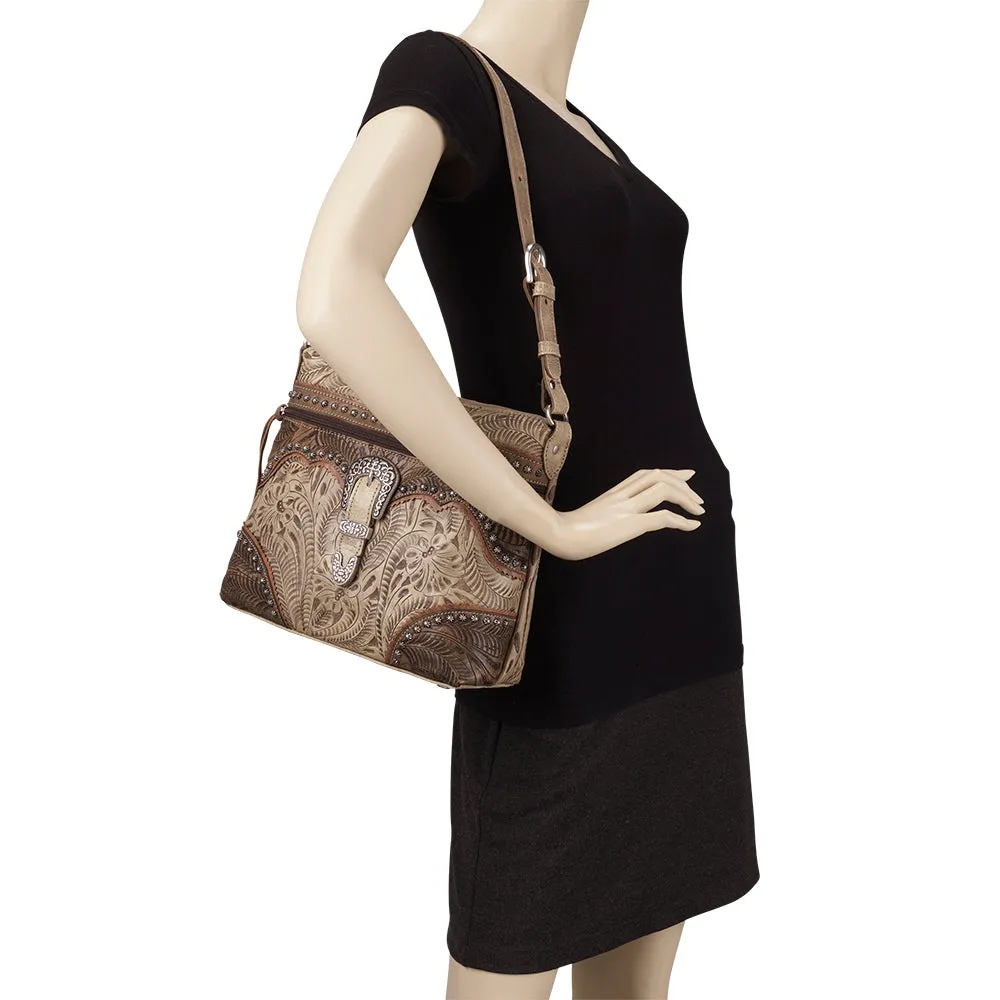 Saddle Ridge Zip Top Shoulder Bag 2170