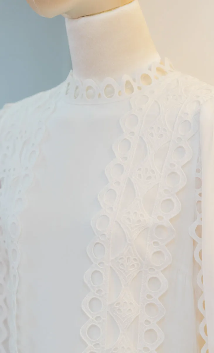 Scarlett Dress in Lucent White