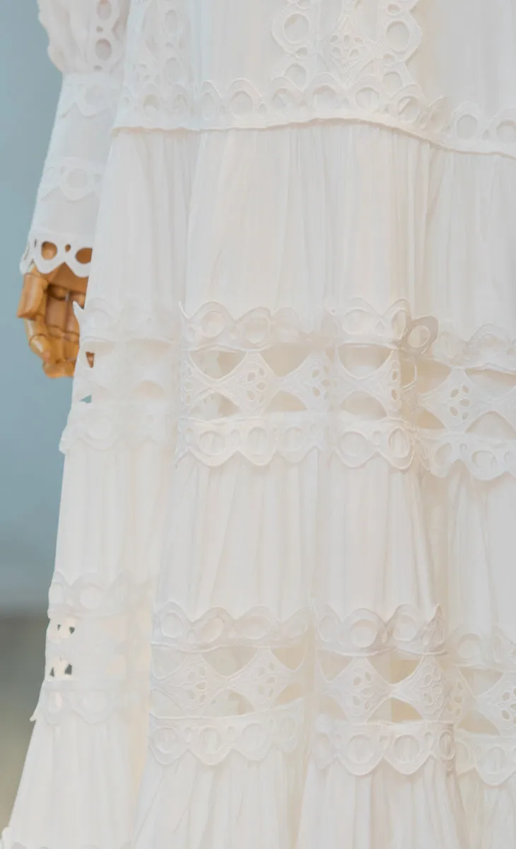 Scarlett Dress in Lucent White