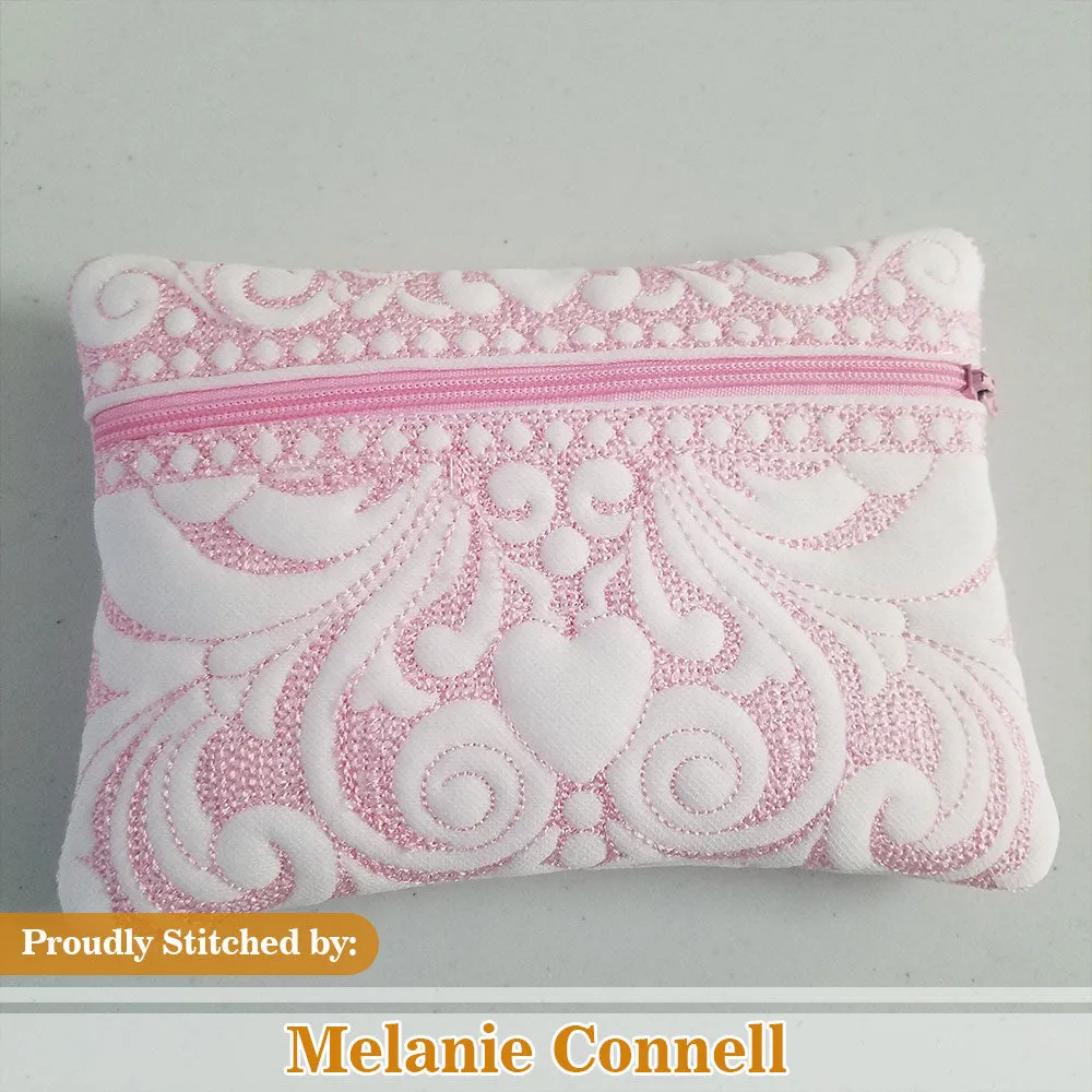 SDS1505 ITH Quilted Zipper Bags