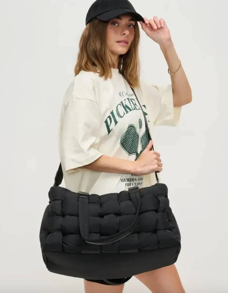 Serena - Woven Nylon Duffle Bag