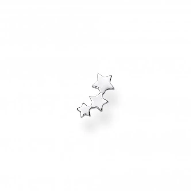 Silver Star Single Ear Climber Stud H2142-001-21