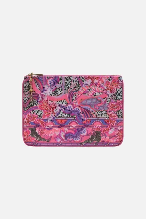 SMALL CANVAS CLUTCH VIOLA VINTAGE