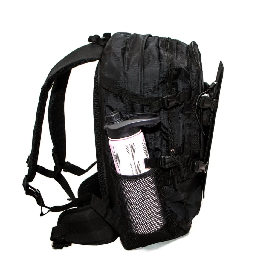 Solar Backpack 45L with Power Bank 6.5W 6V color Black