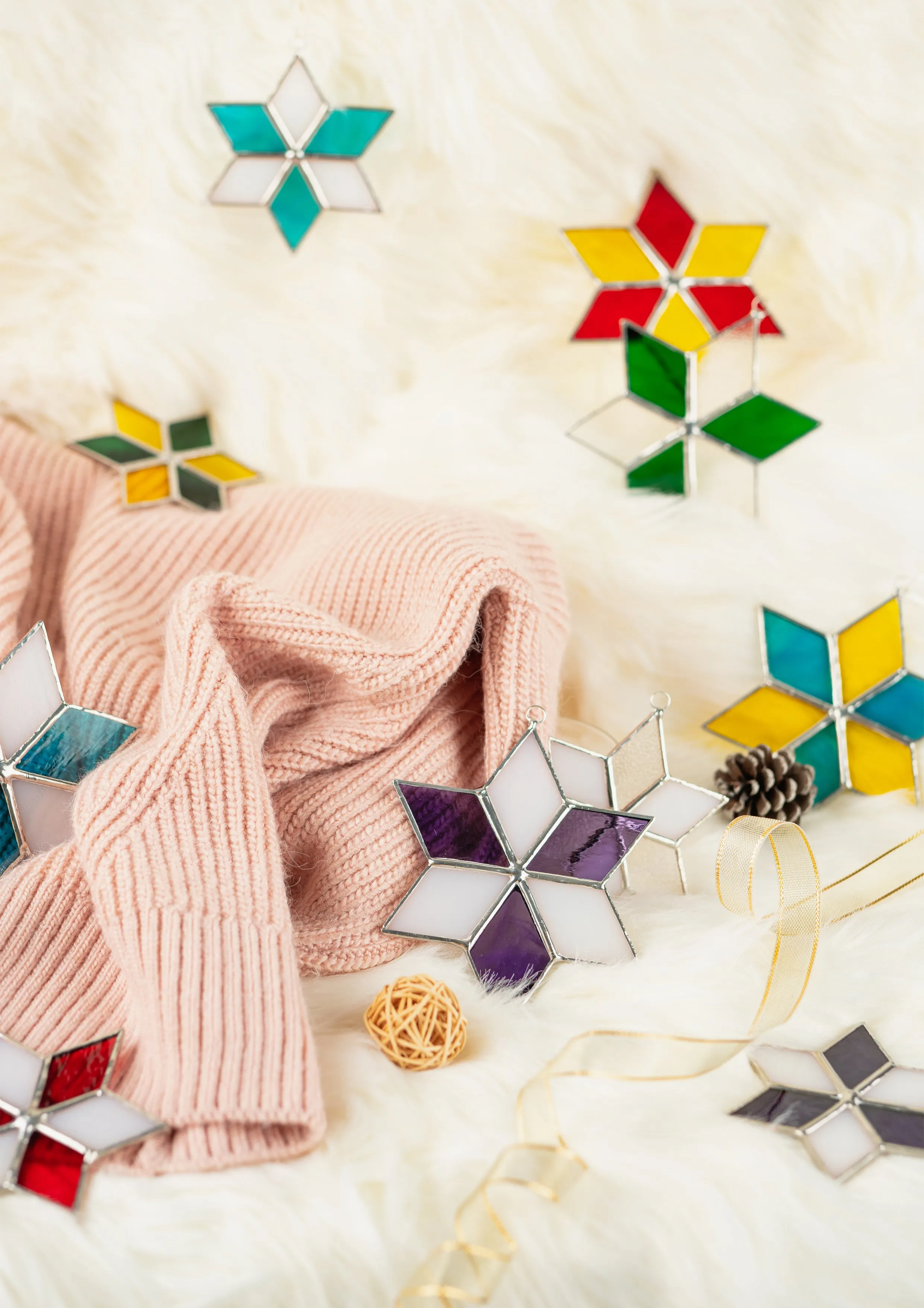 Stella - Christmas stars - Purple | Clear