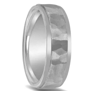 Sterling Silver Hammered Band