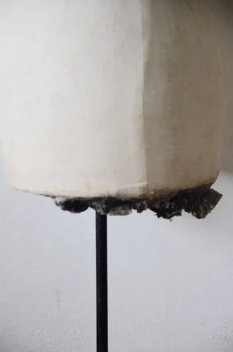 STUNNING antique Tailor's adjustable MANNEQUIN on  METAL stand