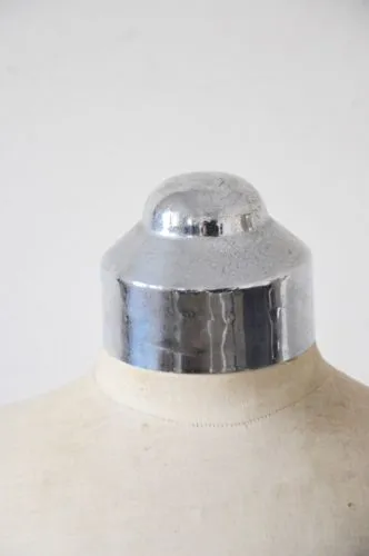 STUNNING antique Tailor's adjustable MANNEQUIN on  METAL stand