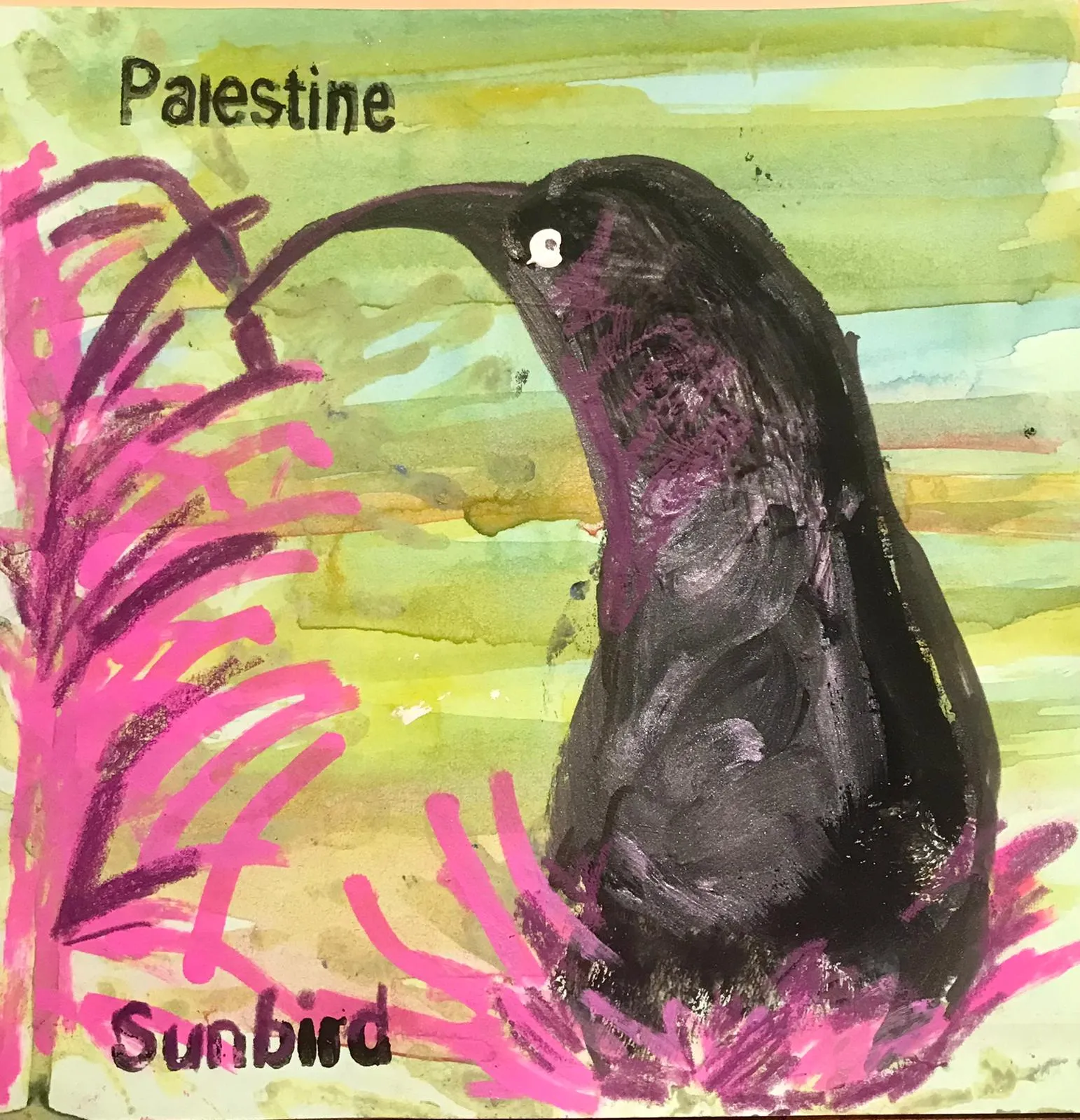 Stunning Individually hand-printed Palestine themed Cards (5 pack)