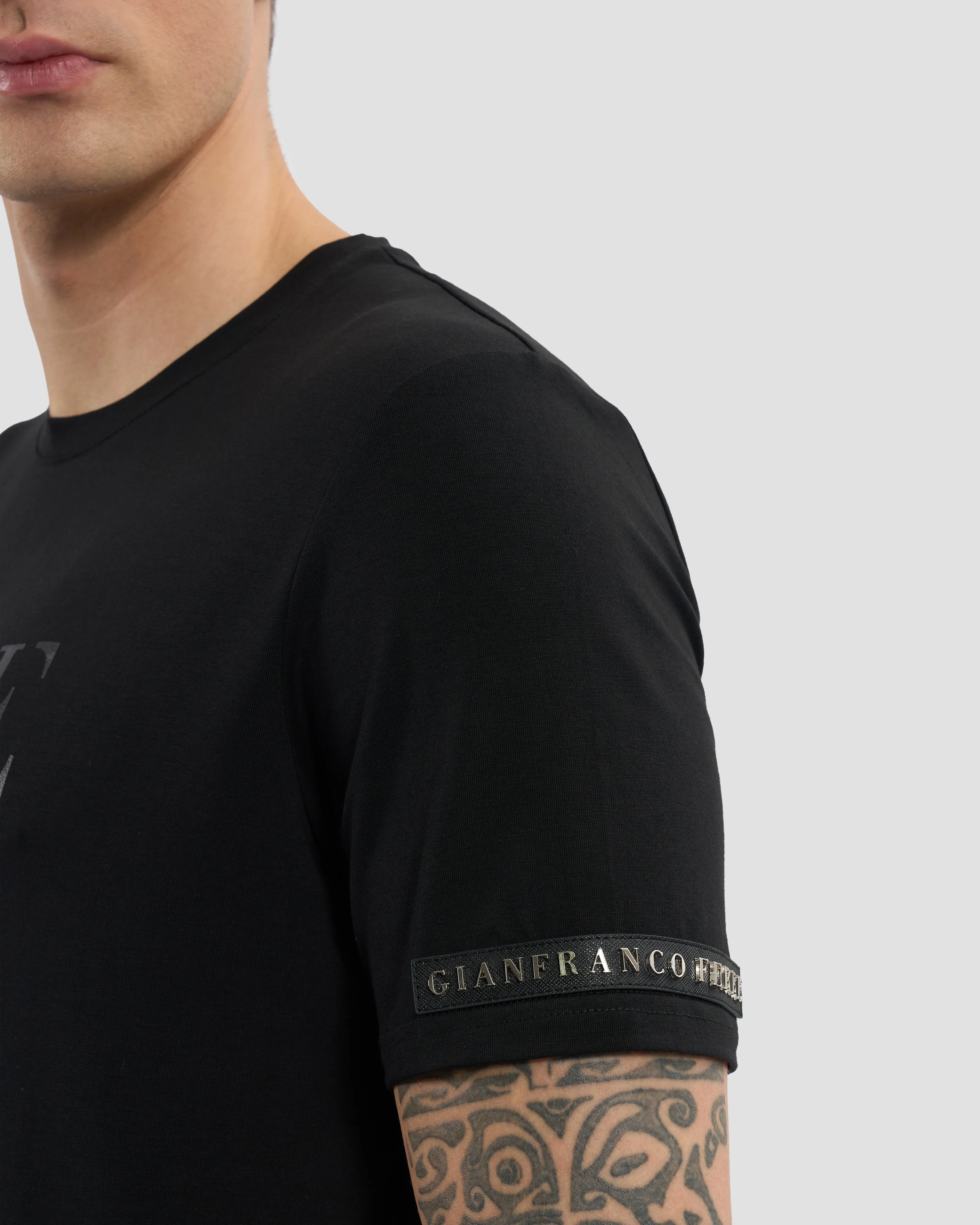 Subtle Metallic Print T-Shirt