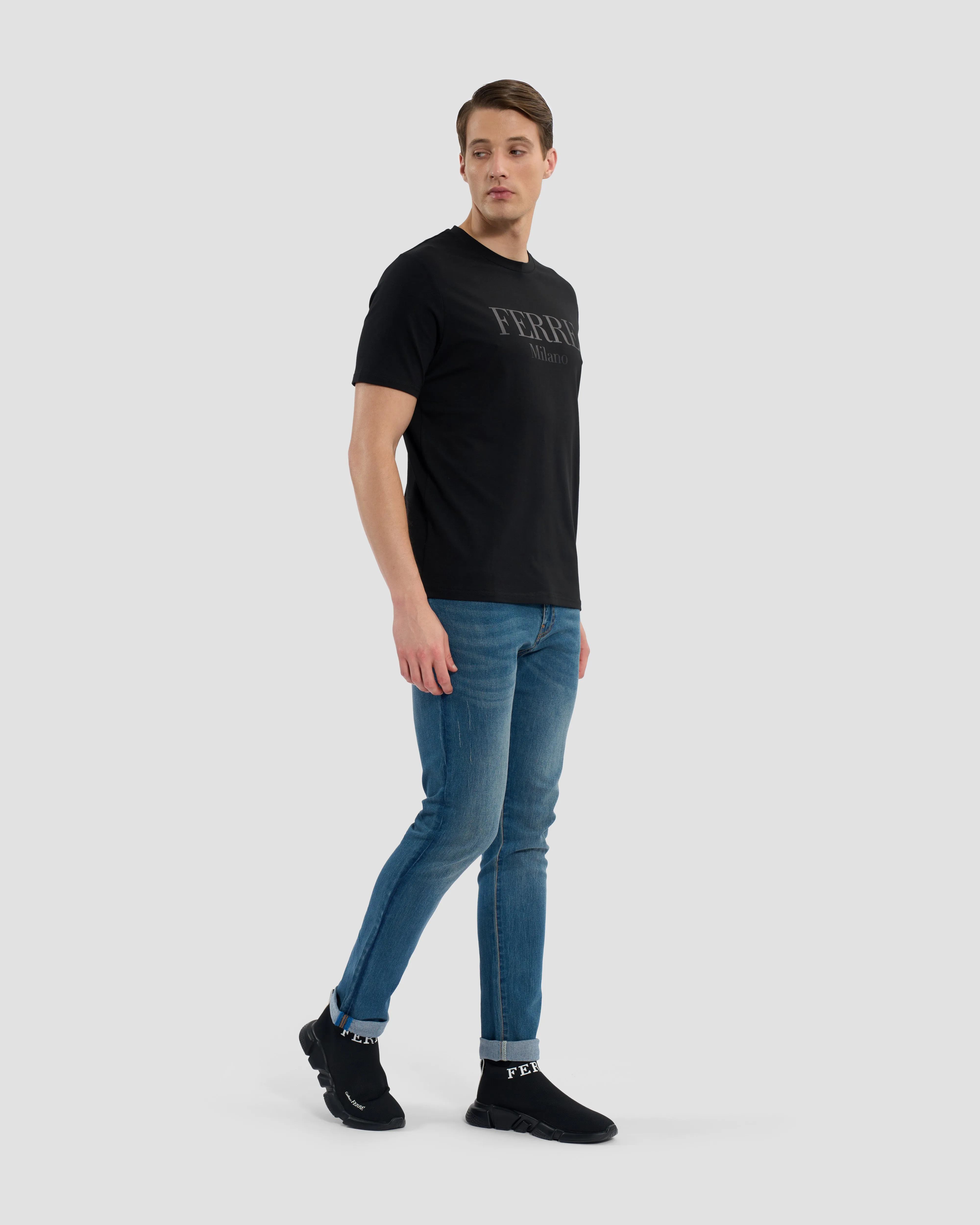 Subtle Metallic Print T-Shirt