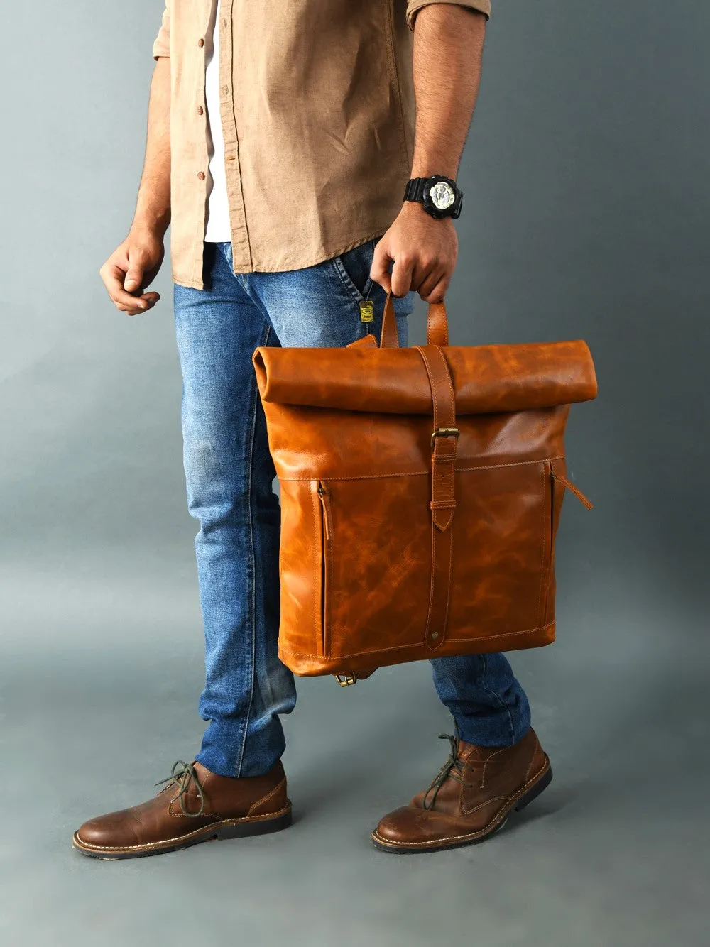 The Hoffman Roll Top Backpack
