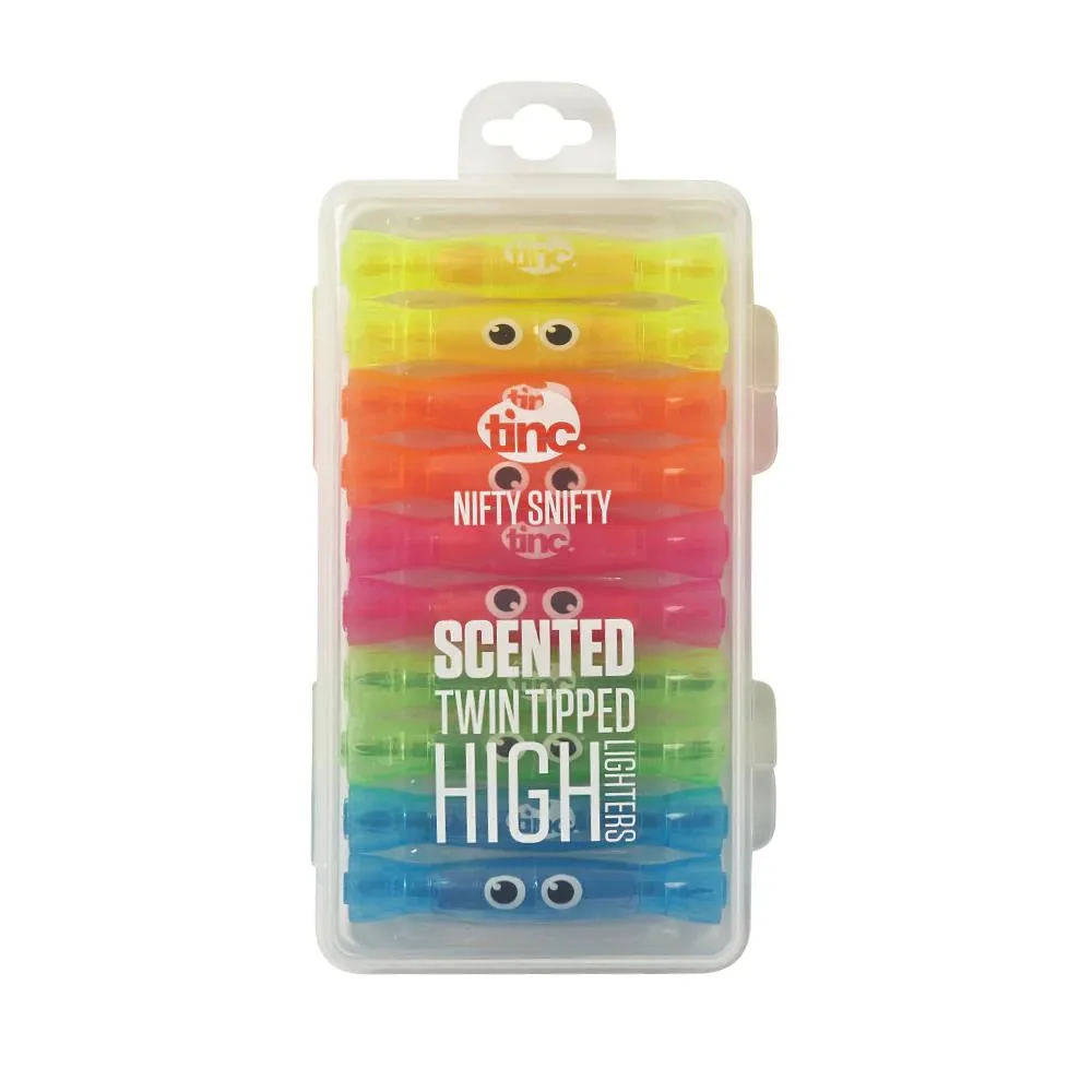 Tinc Nifty Snifty Double-Tipped Highlighters 10pk