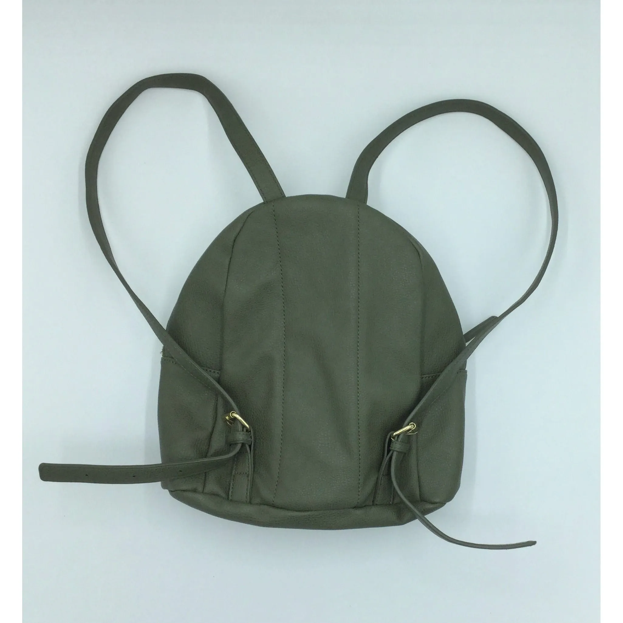 Tommy Hilfiger Women Elegant Olive Green Leather Backpack 