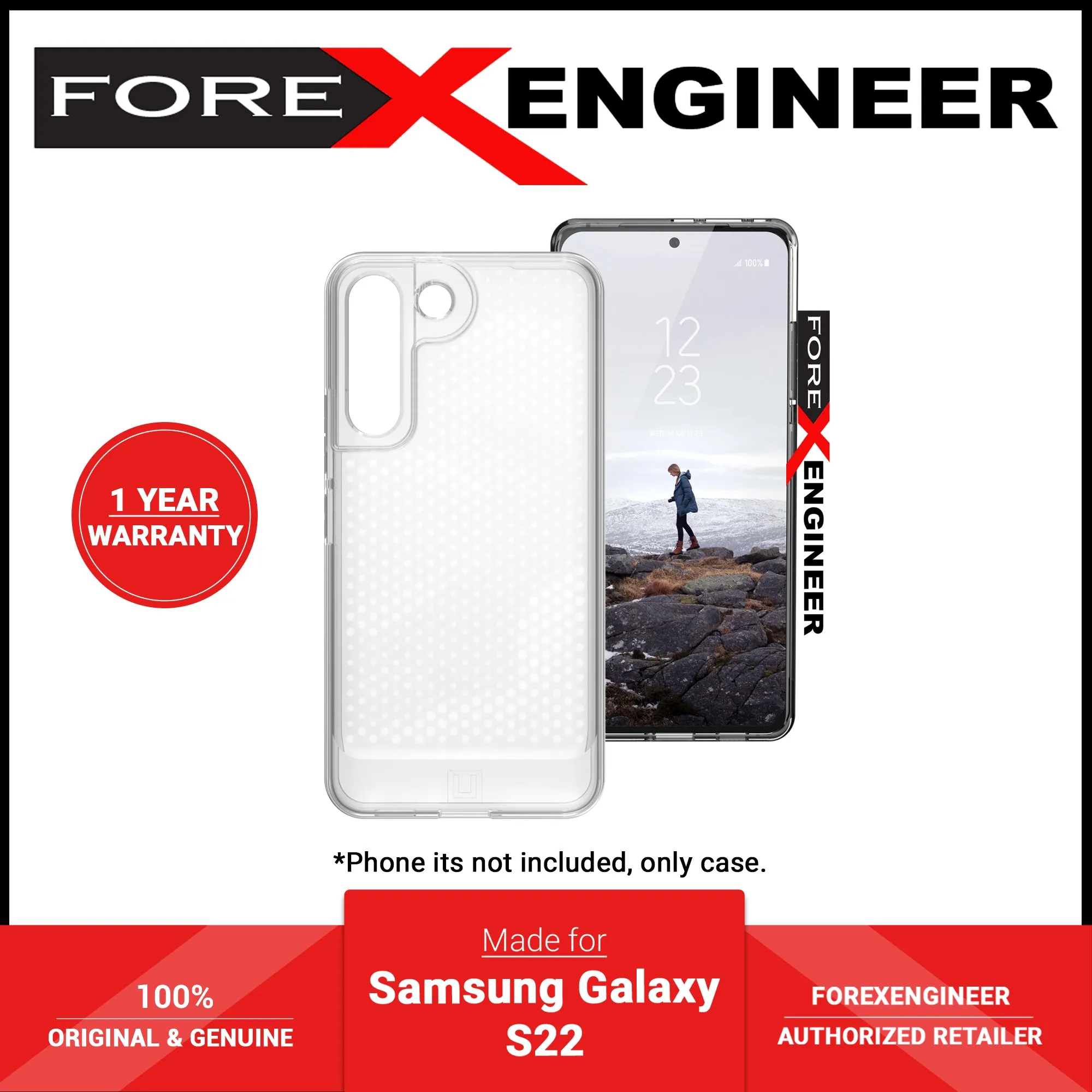 UAG [U] Lucent Case for Samsung Galaxy S22 - Ice