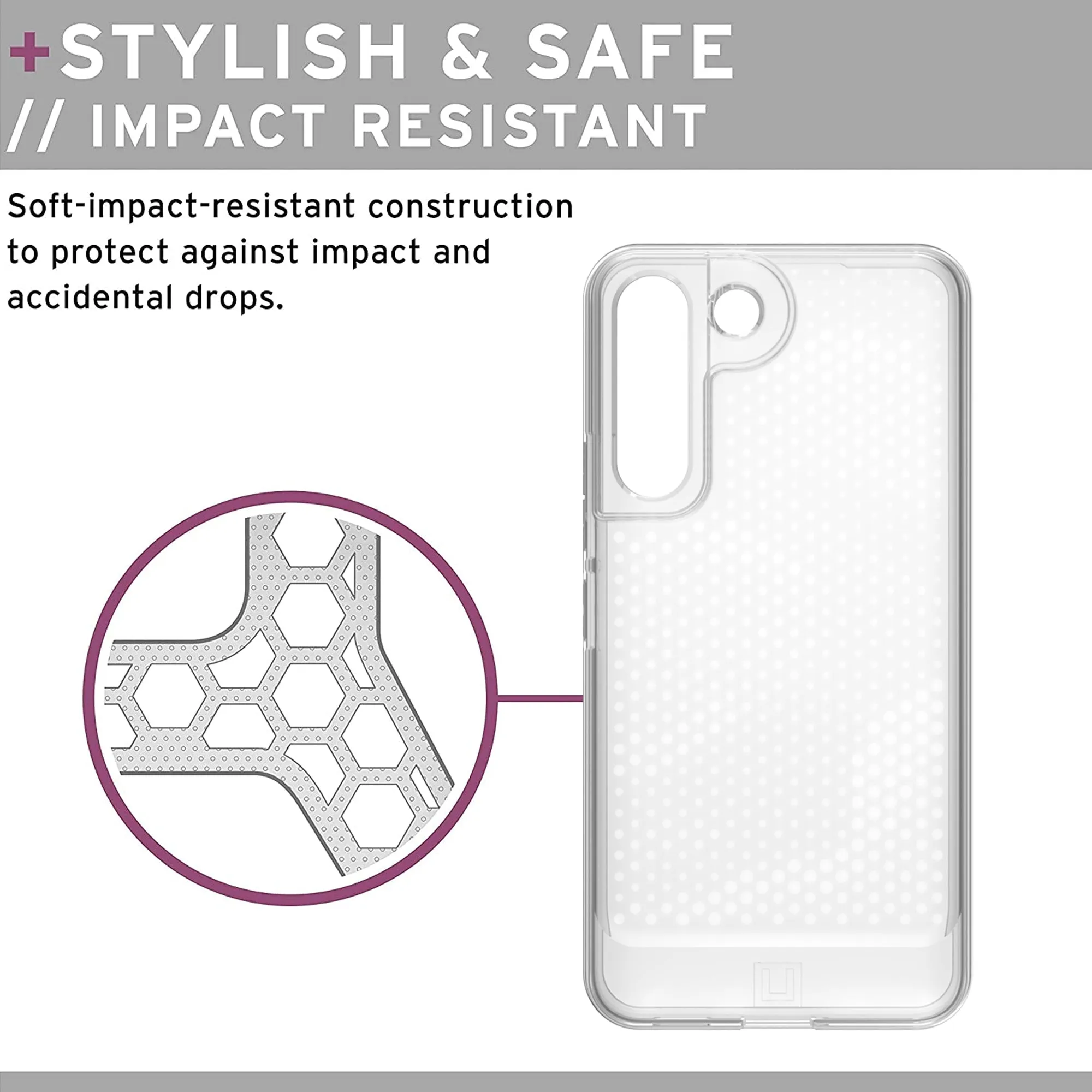UAG [U] Lucent Case for Samsung Galaxy S22 Ultra - Ice (Barcode: 810070368913 )