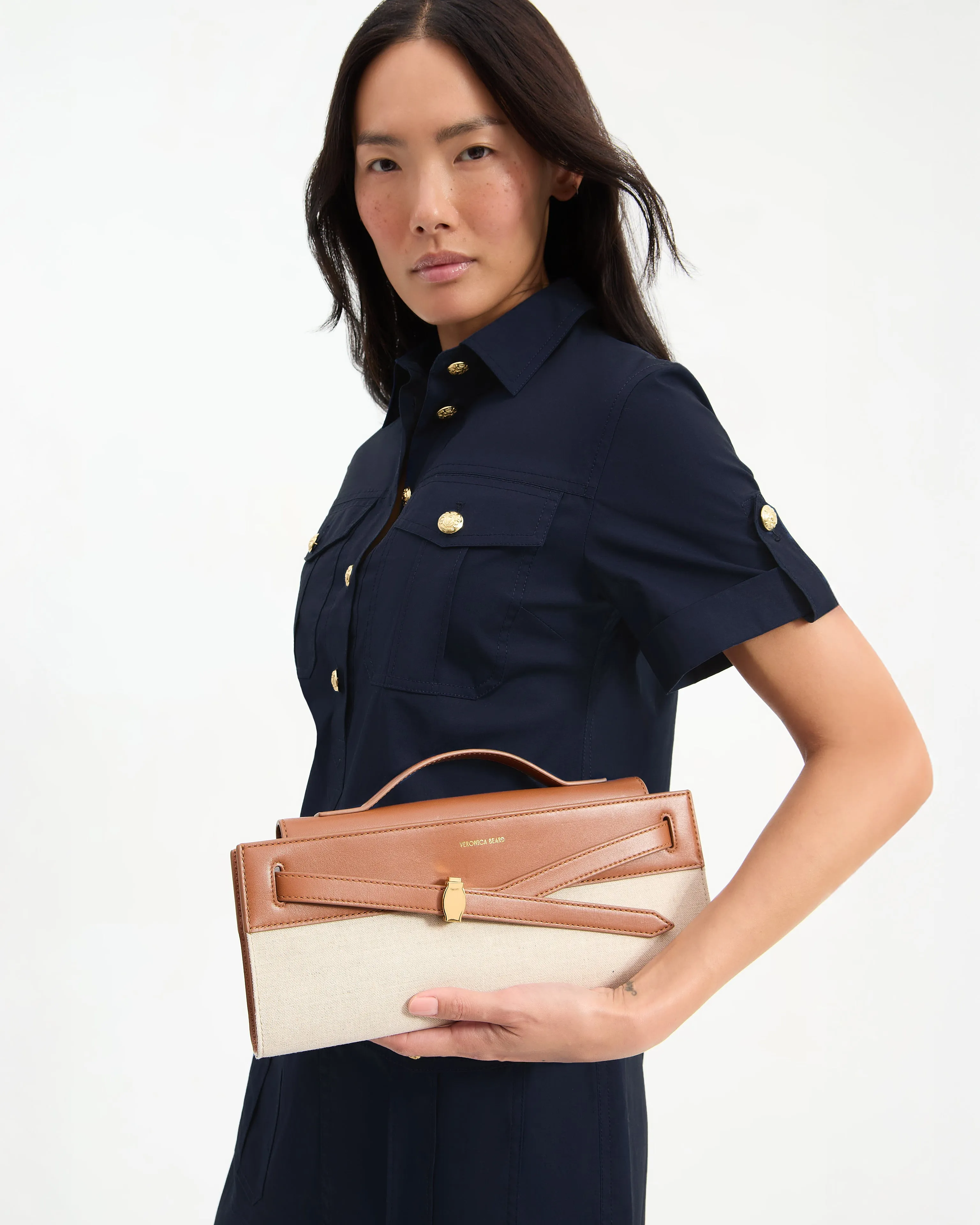 Veronica Beard Canvas Dash Clutch