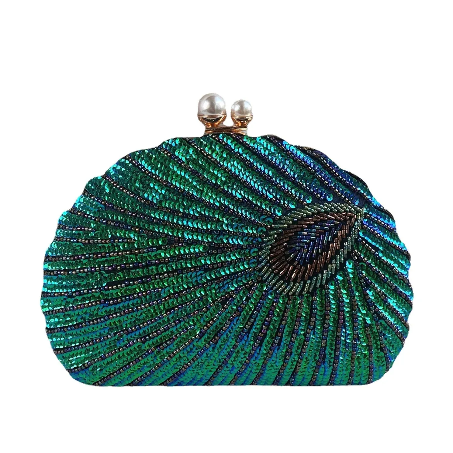 Vintage Beaded Embroidery Clutch