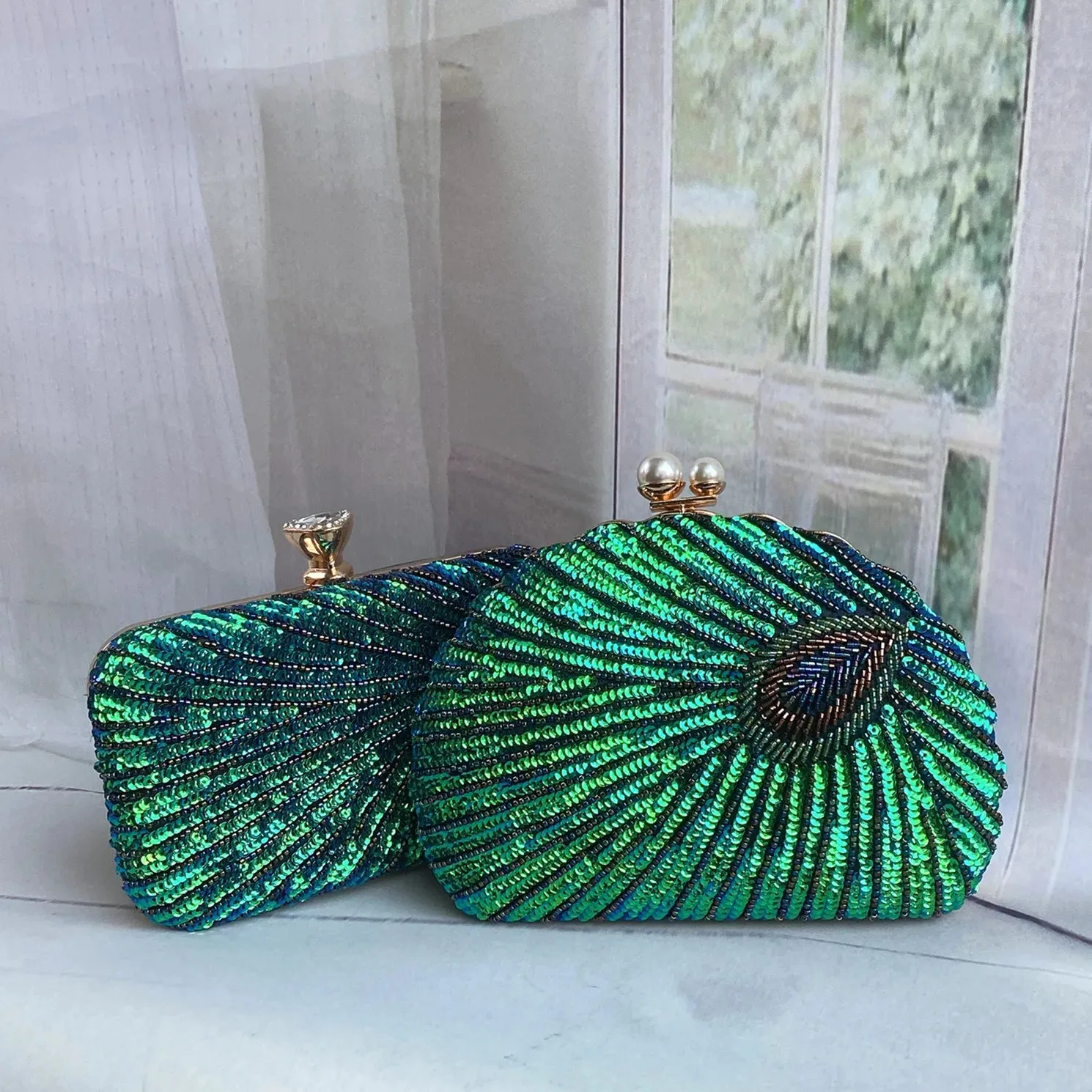 Vintage Beaded Embroidery Clutch