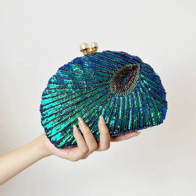 Vintage Beaded Embroidery Clutch
