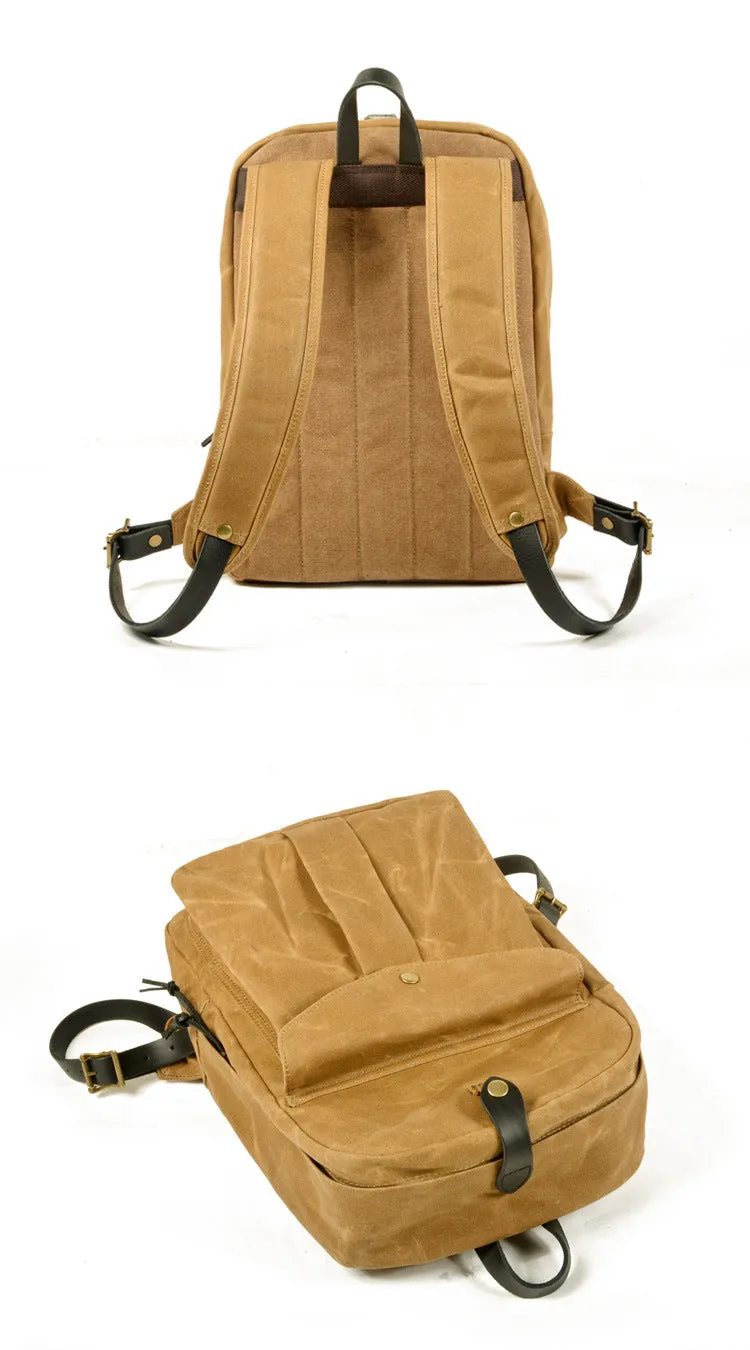 Vintage Water-resistant Canvas Hiking Backpack