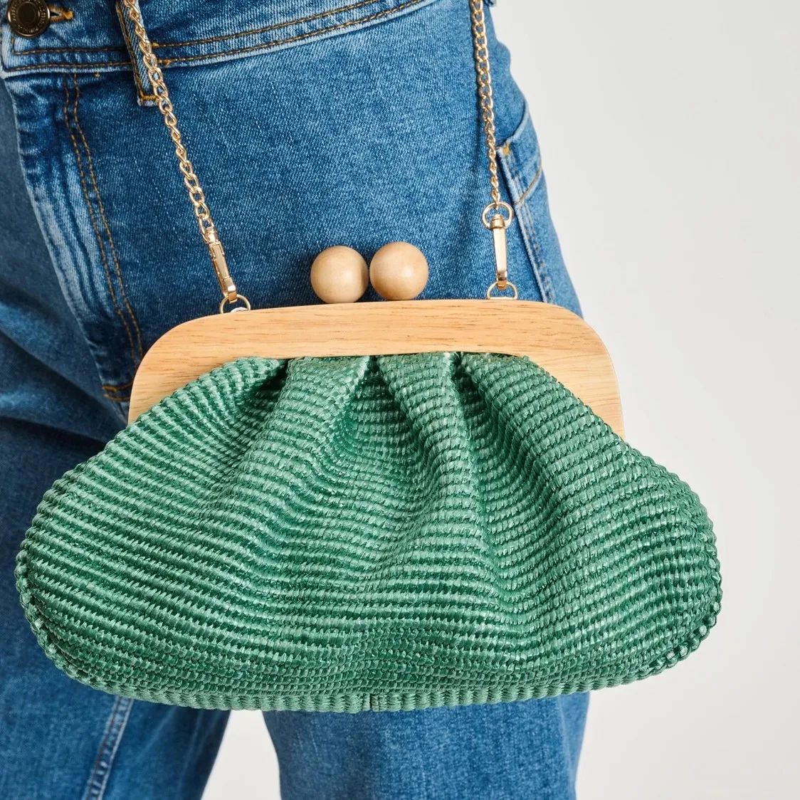 Vogue Wooden Frame Clutch