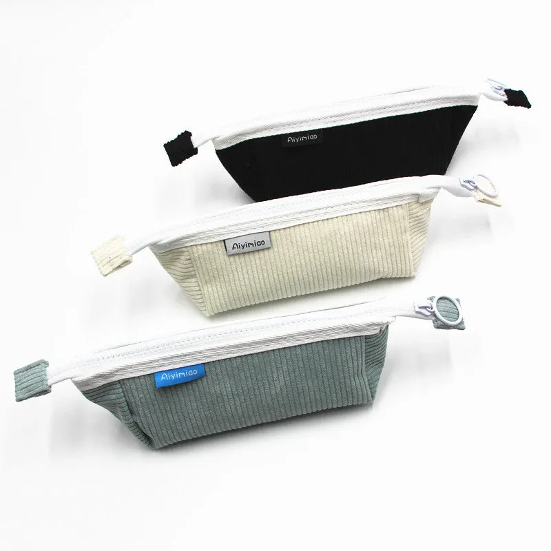 Wholesale Corduroy Pencil Case Pencil Bags Stationery Box JDC-PB-Donglej001