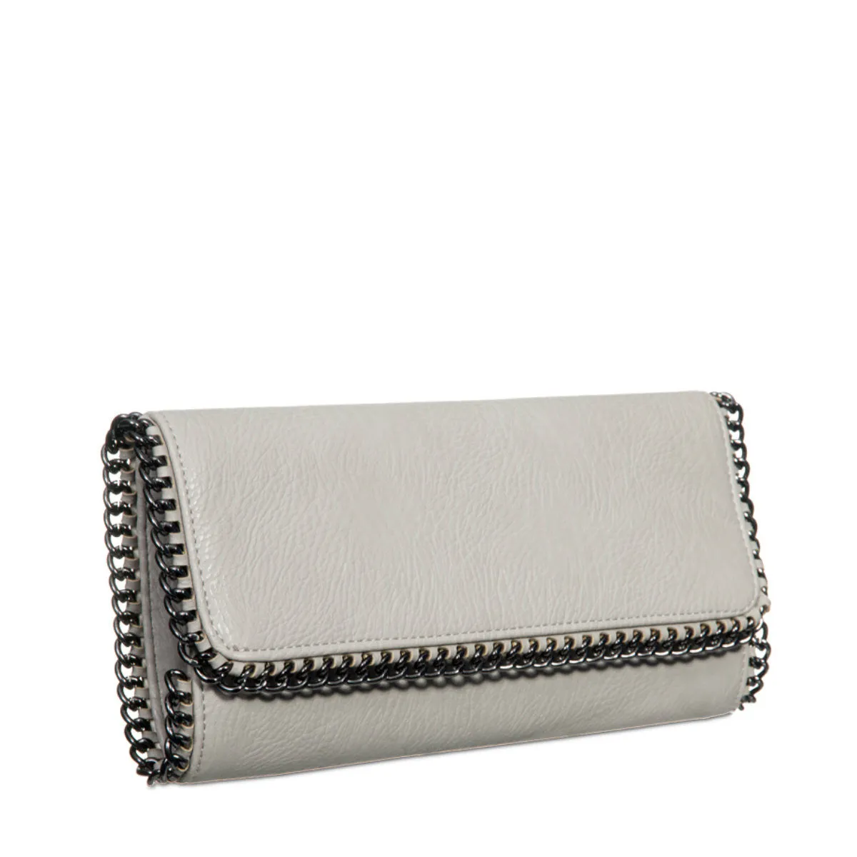 Zaya Black Chain Trim Clutch Bag
